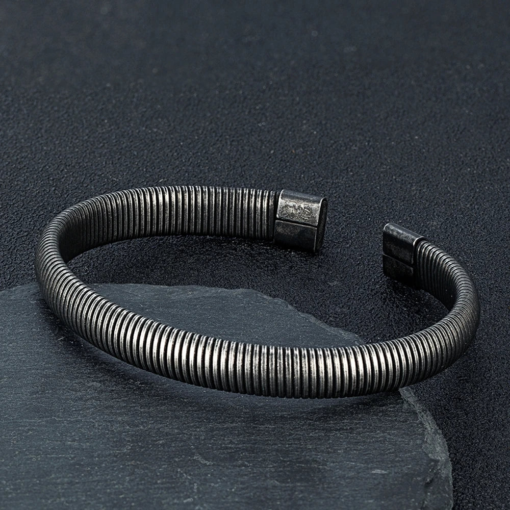 Men Vintage Stainless Steel Bracelet