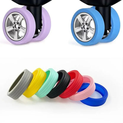 Silicone Luggage Wheels Protector with Silent Sound