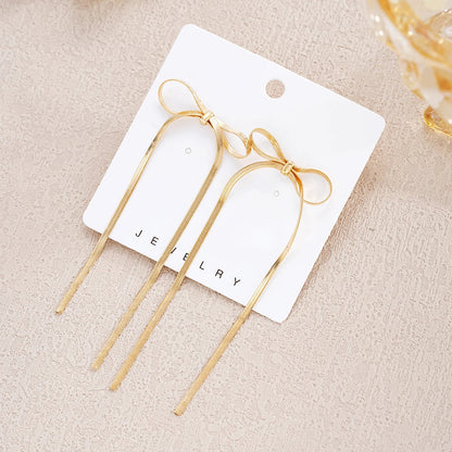 Simple Cute Bowknot Ear Studs for Women