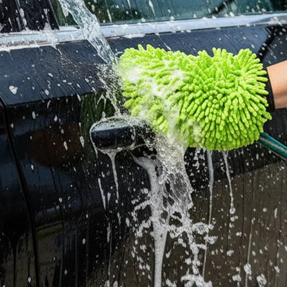 Double Sided Microfiber Cleaning Mitt