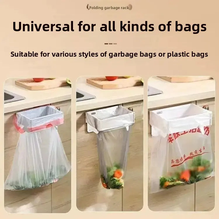 Foldable Wall Mounted Bathroom Plastic Garbage Bags