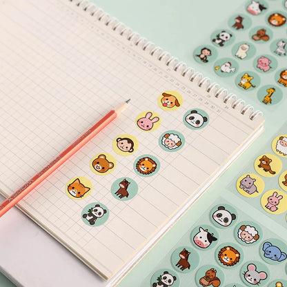 Cute Cartoon Kids Reusable Nail Stickers