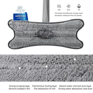 X-Type Microfiber Squeezing Twist Mop