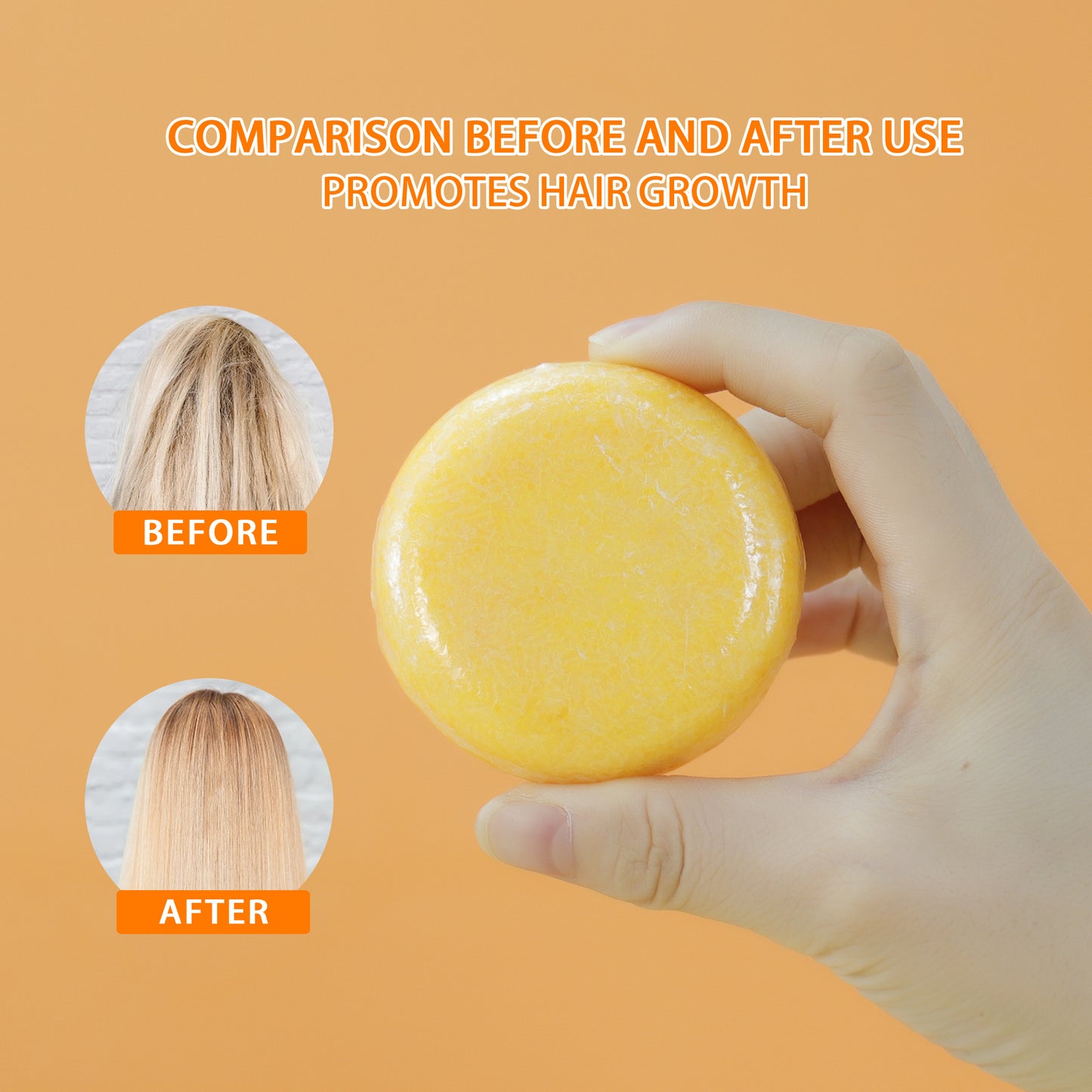 Turmeric Hair Growth Shine Cleansing Shampoo bar