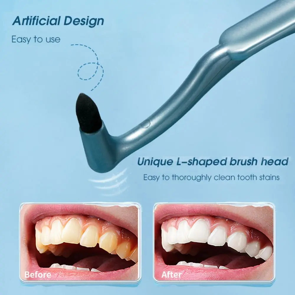 New L-shaped Tooth Stain Cleaning Brush