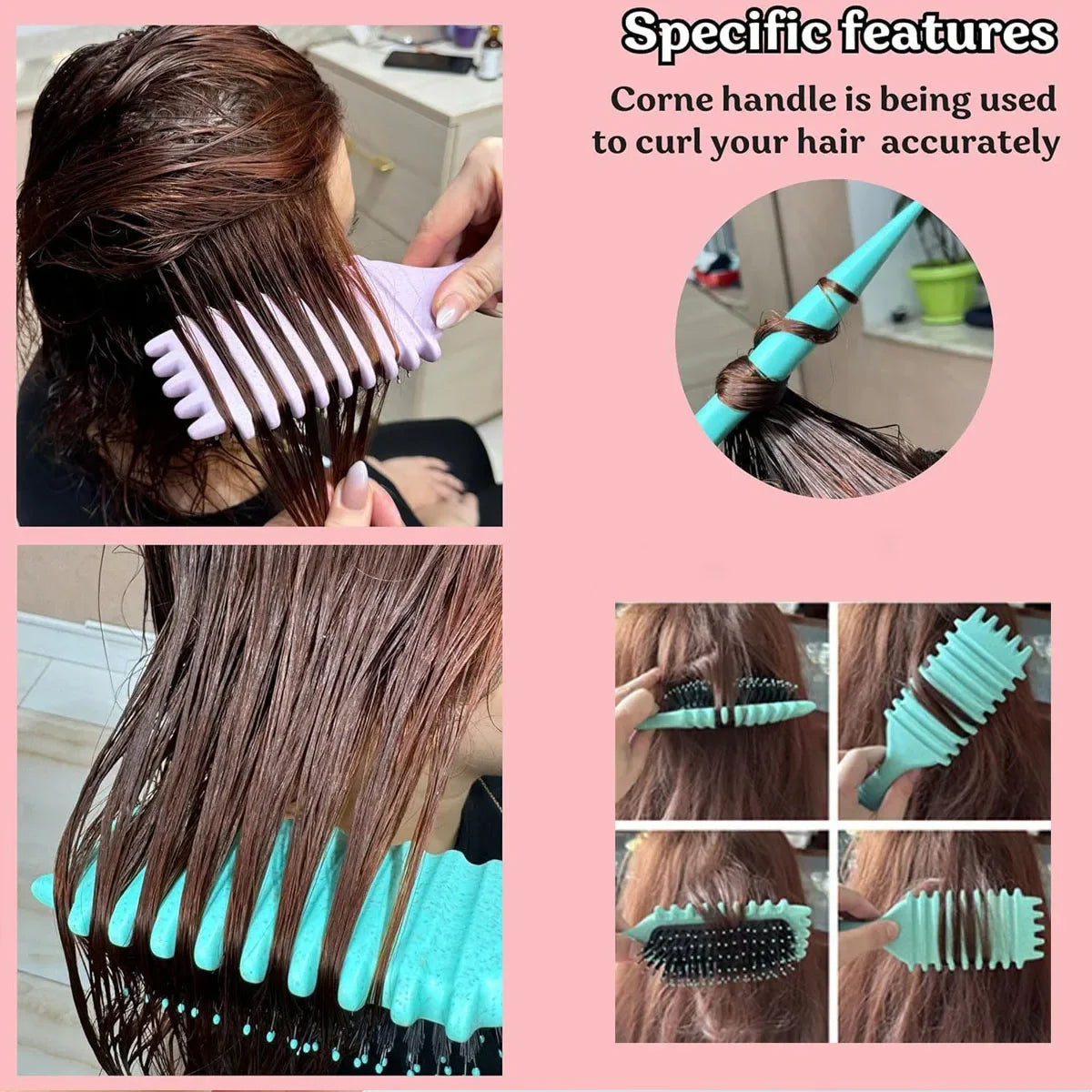Curly Hair Styling Brush Curl