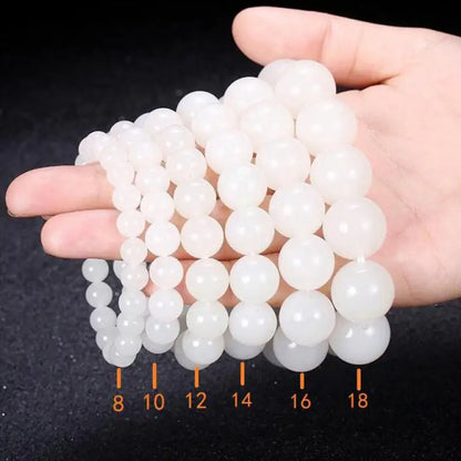 Nephrite White Jade Bracelet