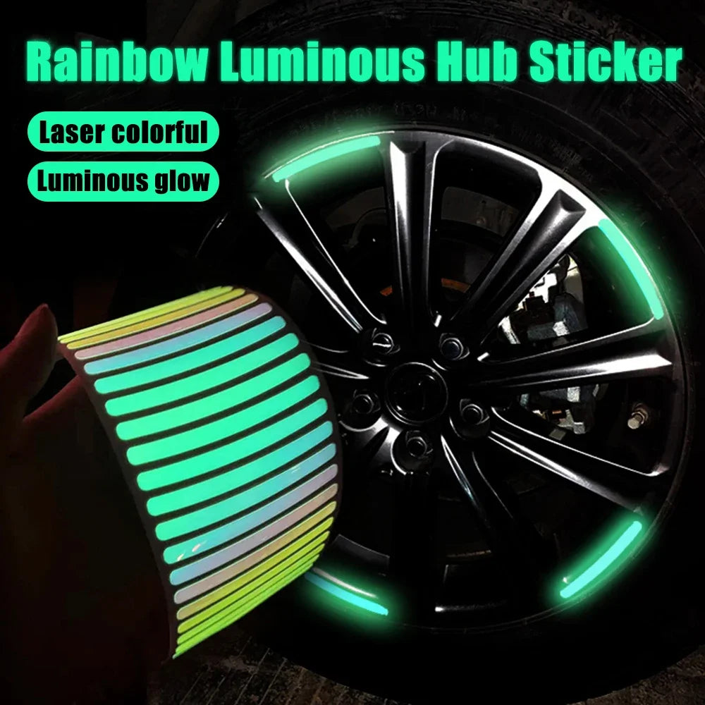 Laser Wheel Hub Reflective Sticker