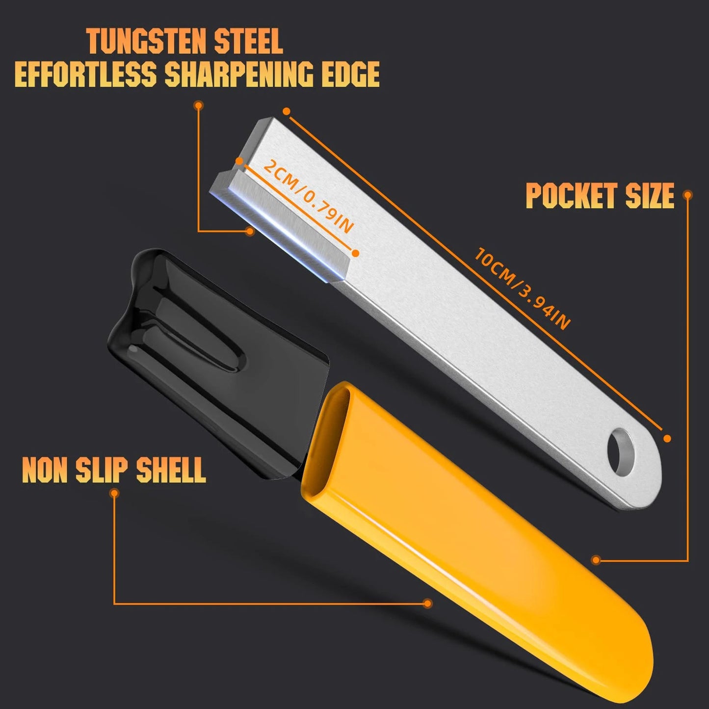 Pocket-Sized Multi-Purpose Knife Sharpener