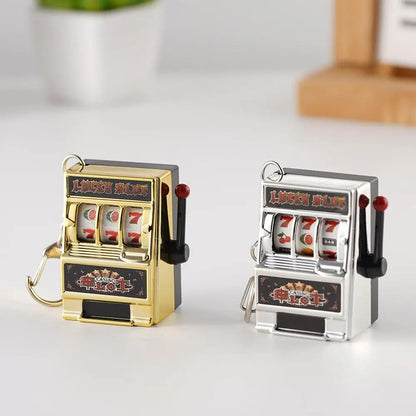 Mini Gambling Slot Machine Jackpot Keychains