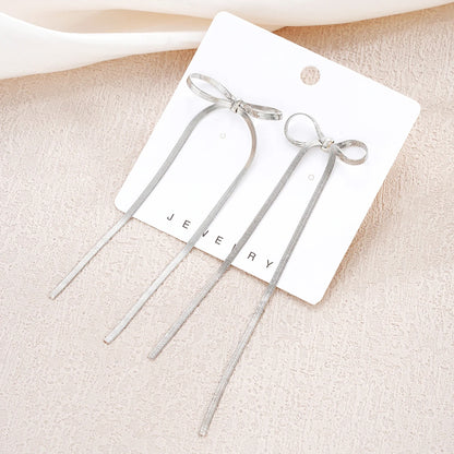 Simple Cute Bowknot Ear Studs for Women