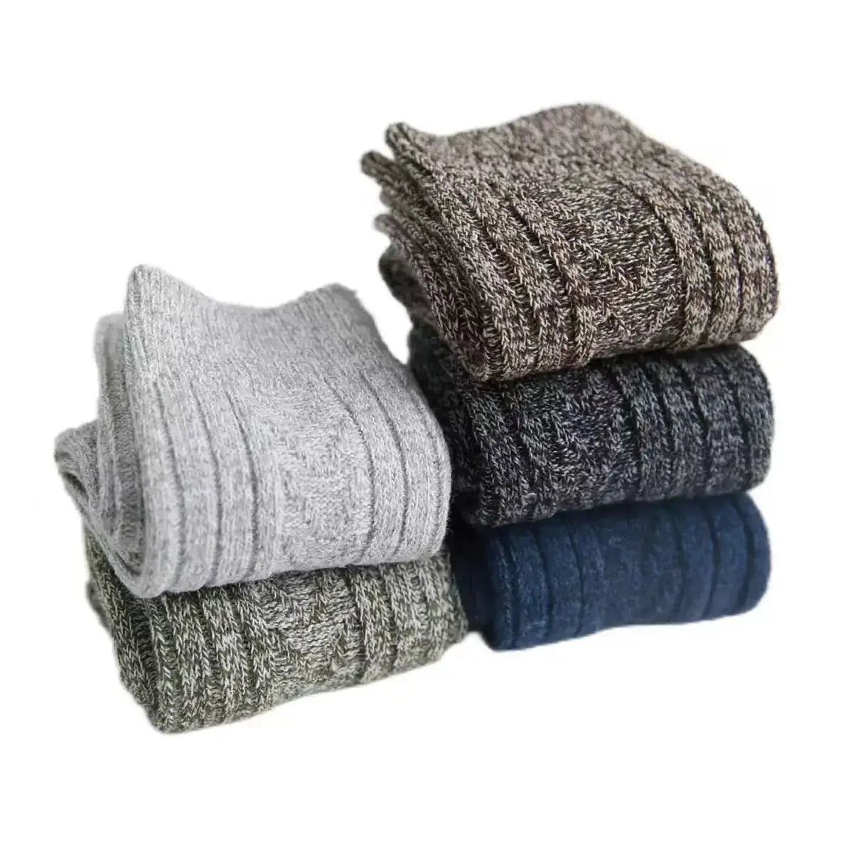 Warm Mid-Calf Knitted Socks