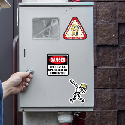 🔥150Pcs Blue Collar Funny Stickers 👷‍♂️