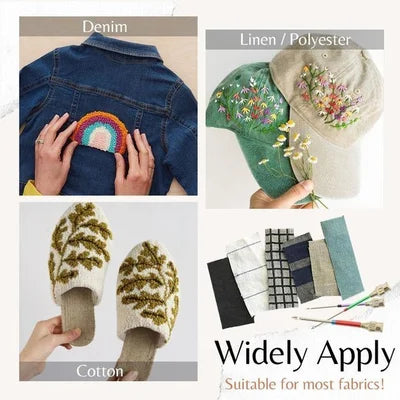 5 needles Easy Stitch Embroidery Stitching Punch Needles Set