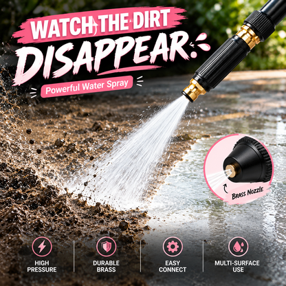 High Pressure Water Nozzle Spray Gun for Hose Pipes | Make Cleaning, Washing, Watering, Showering Easy