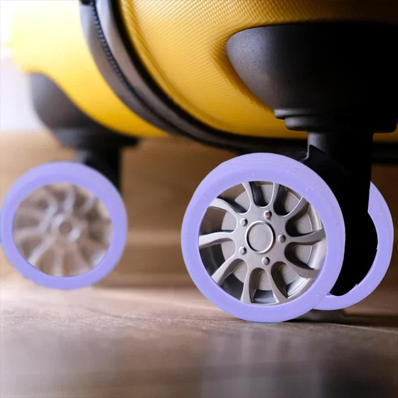 Silicone Luggage Wheels Protector with Silent Sound