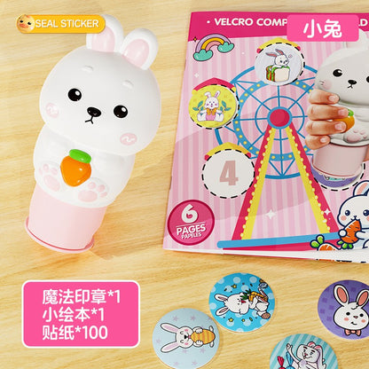 Cute Stamp Waterproof Stickers for Kids