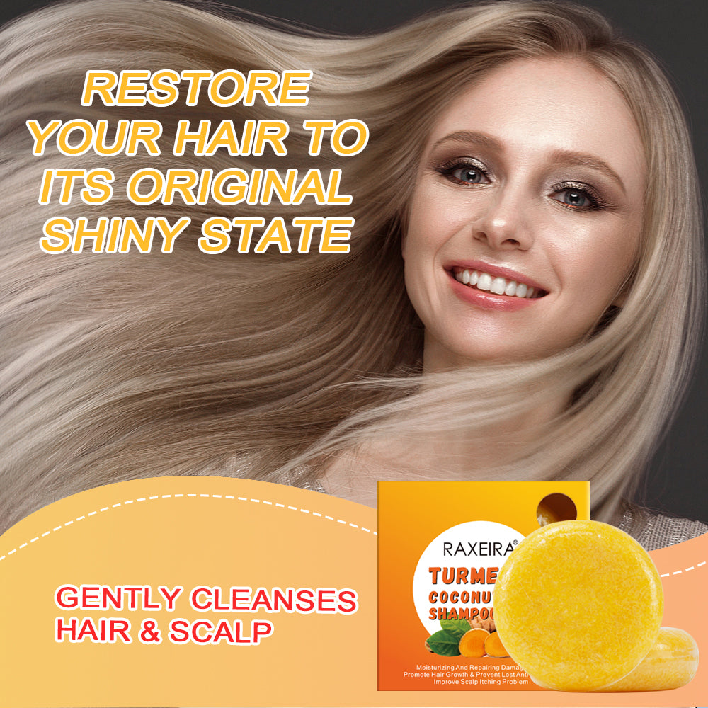 Turmeric Hair Growth Shine Cleansing Shampoo bar