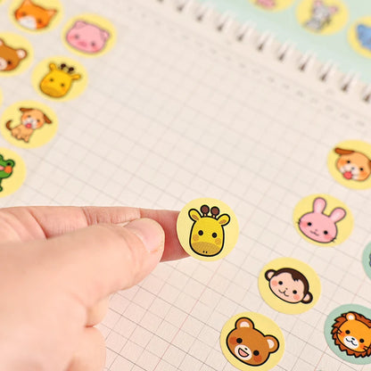 Cute Cartoon Kids Reusable Nail Stickers