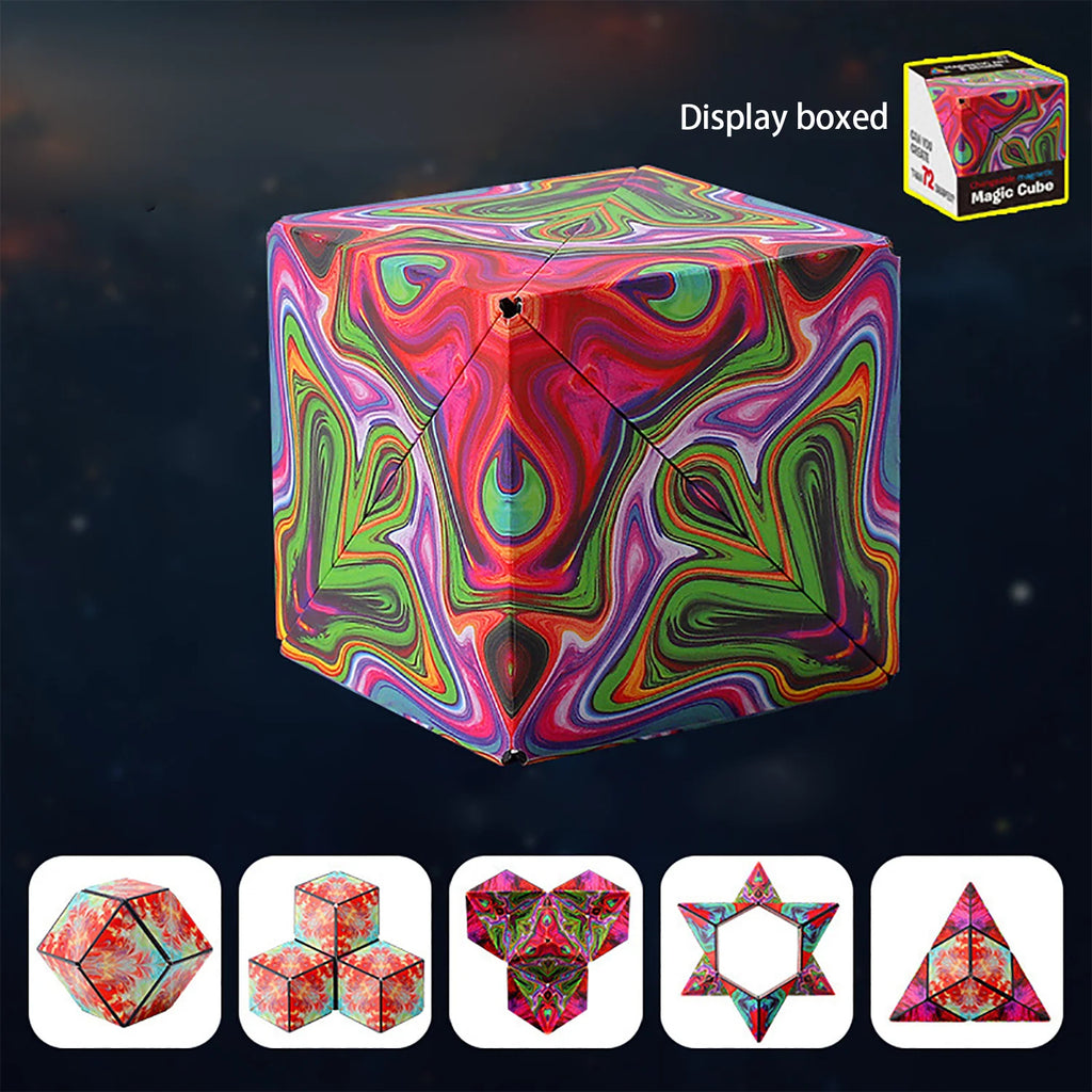 3D Stereoscopic Space Geometric Alien Magnetic Decompression Toy