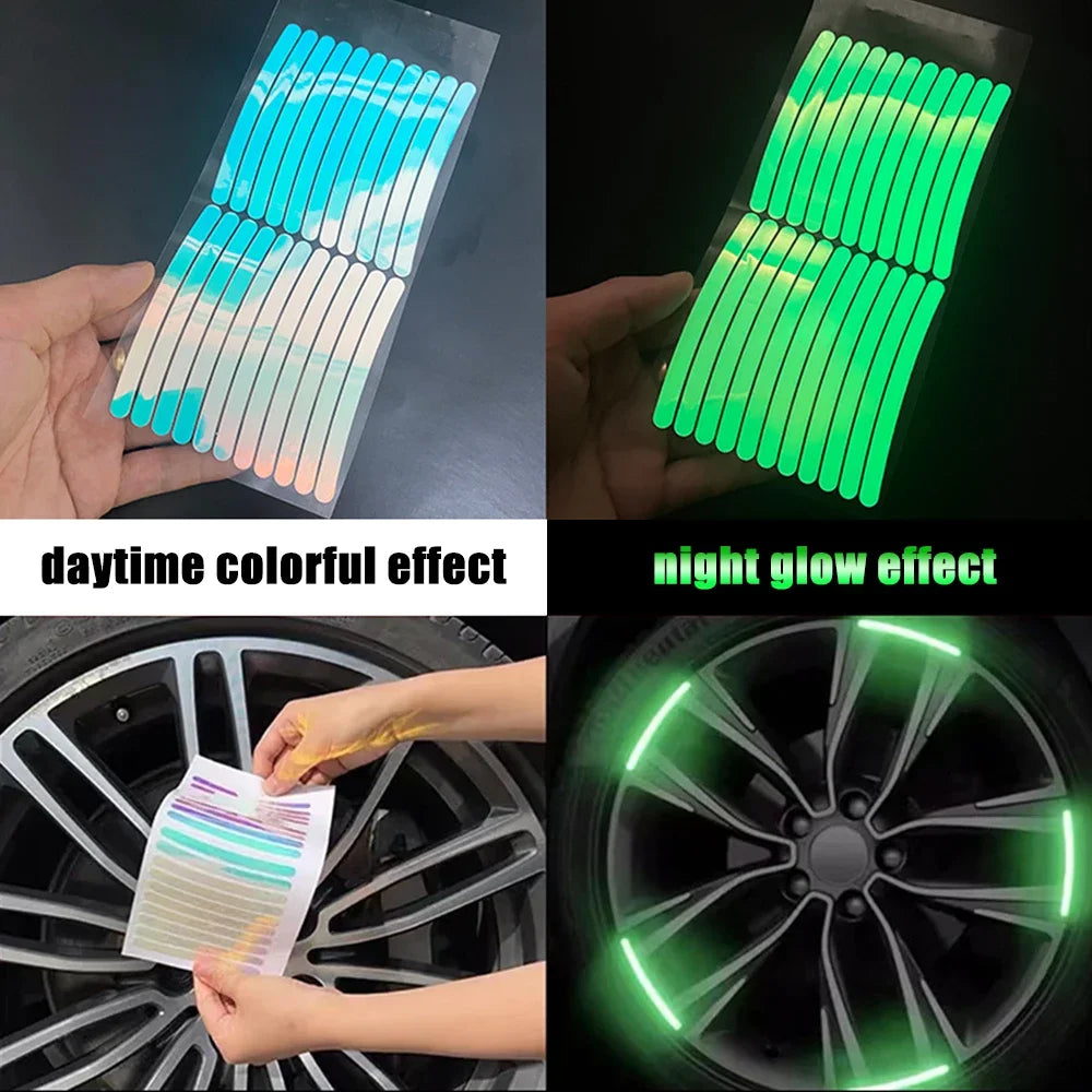 Laser Wheel Hub Reflective Sticker