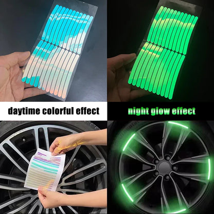 Laser Wheel Hub Reflective Sticker