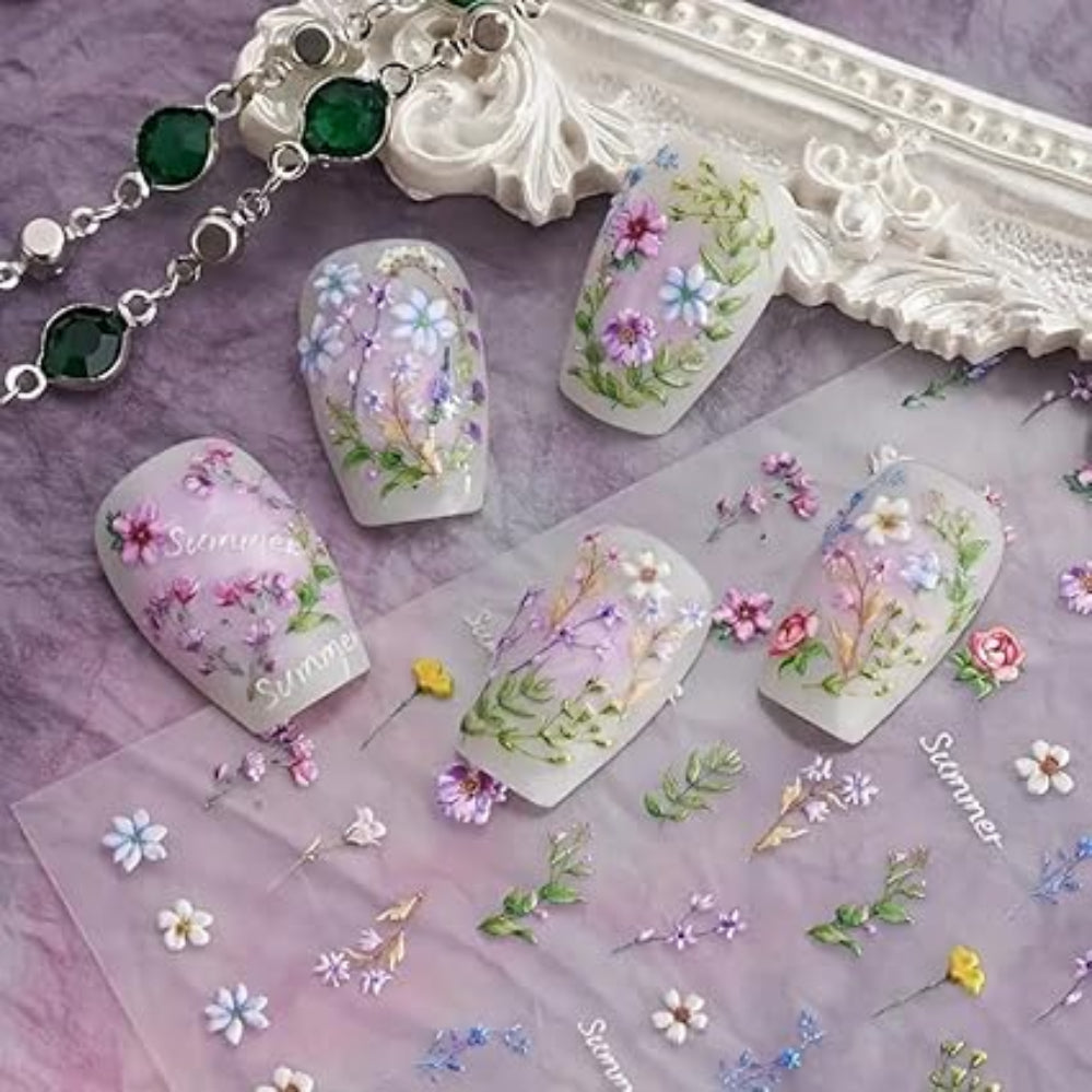 Floral Nail Art Stickers