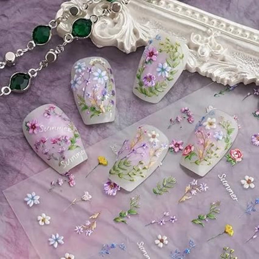 Floral Nail Art Stickers