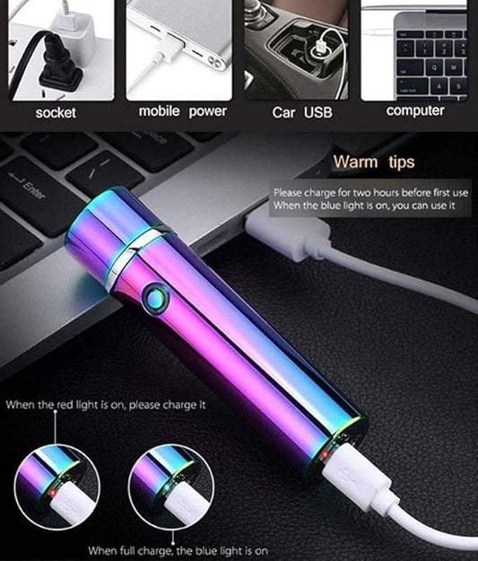 USB Rechargeable Windproof Electronic Cigarette Lighter