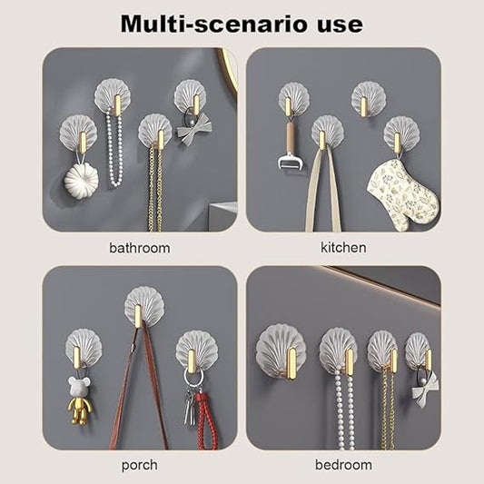 Shell Shaped Wall Hooks
