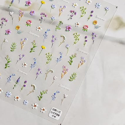 Floral Nail Art Stickers