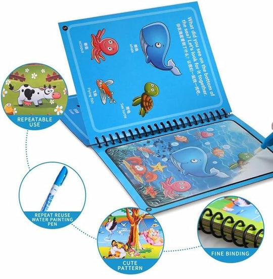 Reusable Magic Water Painting Book  (SET OF 2)😳😳