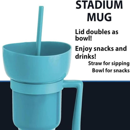 Plastic Cup Holder With Snacks Buckit