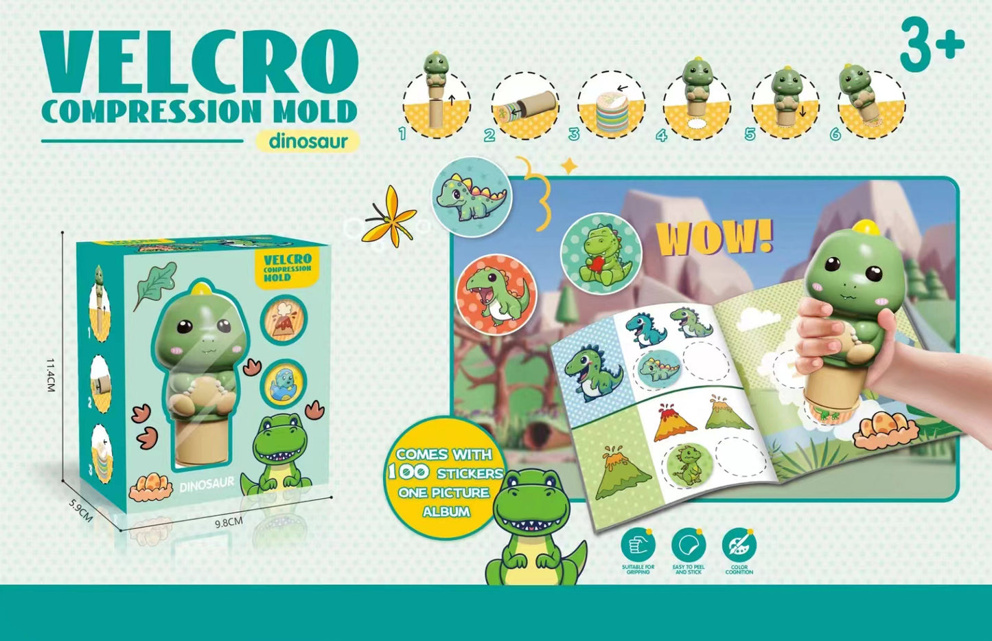 Cute Stamp Waterproof Stickers for Kids