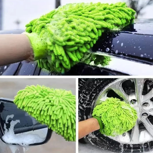 Double Sided Microfiber Cleaning Mitt