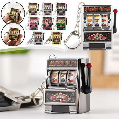 Mini Gambling Slot Machine Jackpot Keychains