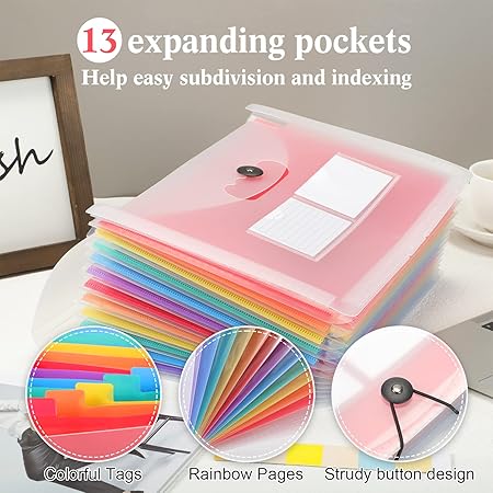 A4 Plastic  File Organizer Wallet