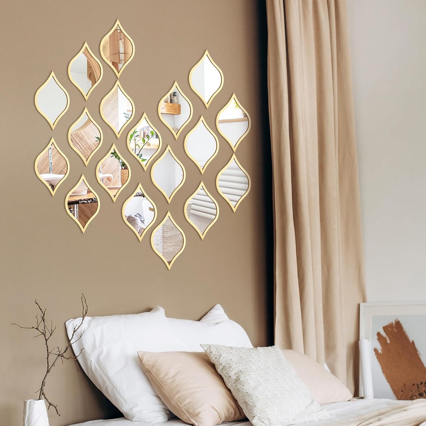 Teardrop Mirror Wall Decor