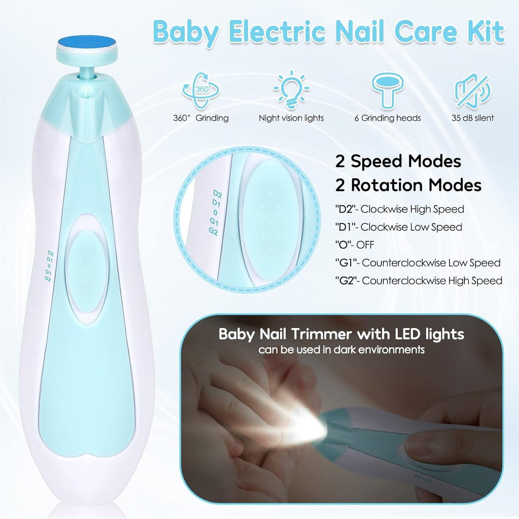 👶 Electric Baby Care Nail Clipper – Safe &amp; Silent Nail Cutter 💅✨