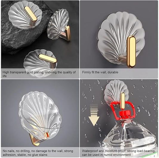 Shell Shaped Wall Hooks