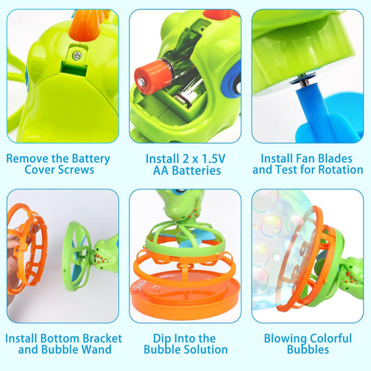 Dinosaur Bubble Machine Gun for Kids