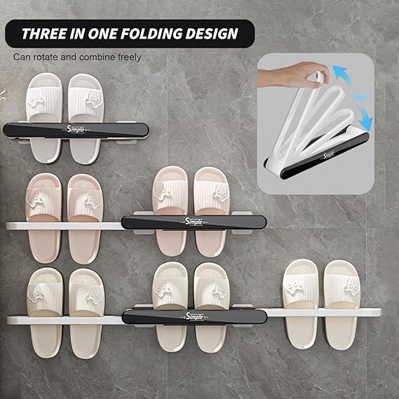 Wall Mounted Foldable Shoe Rack