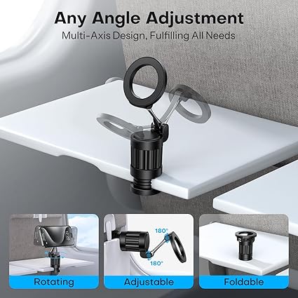 360°Rotating Magnetic Airplane Phone Holder