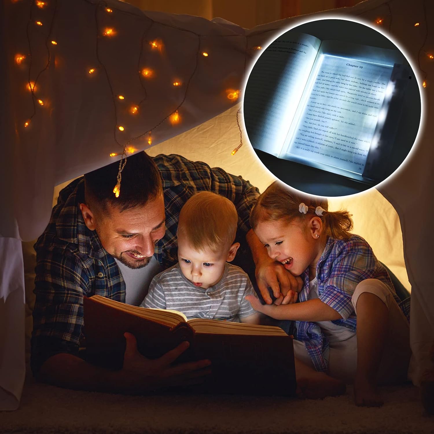 Book Reading Light Panel