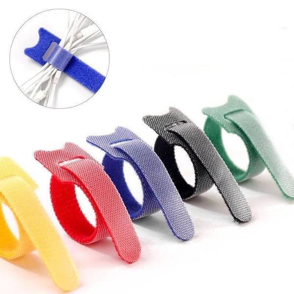 10 PCs T-type Adhesive Velcro Fastener Tape