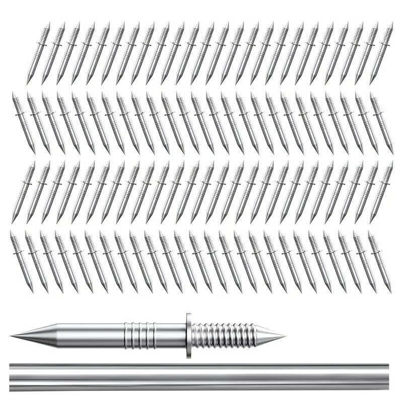 Double-Headed Skirting Thread Seamless Nail Non Marking