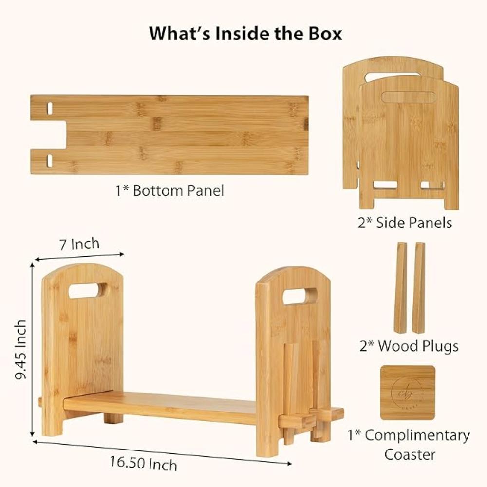 Adjustable Desktop Bookshelf