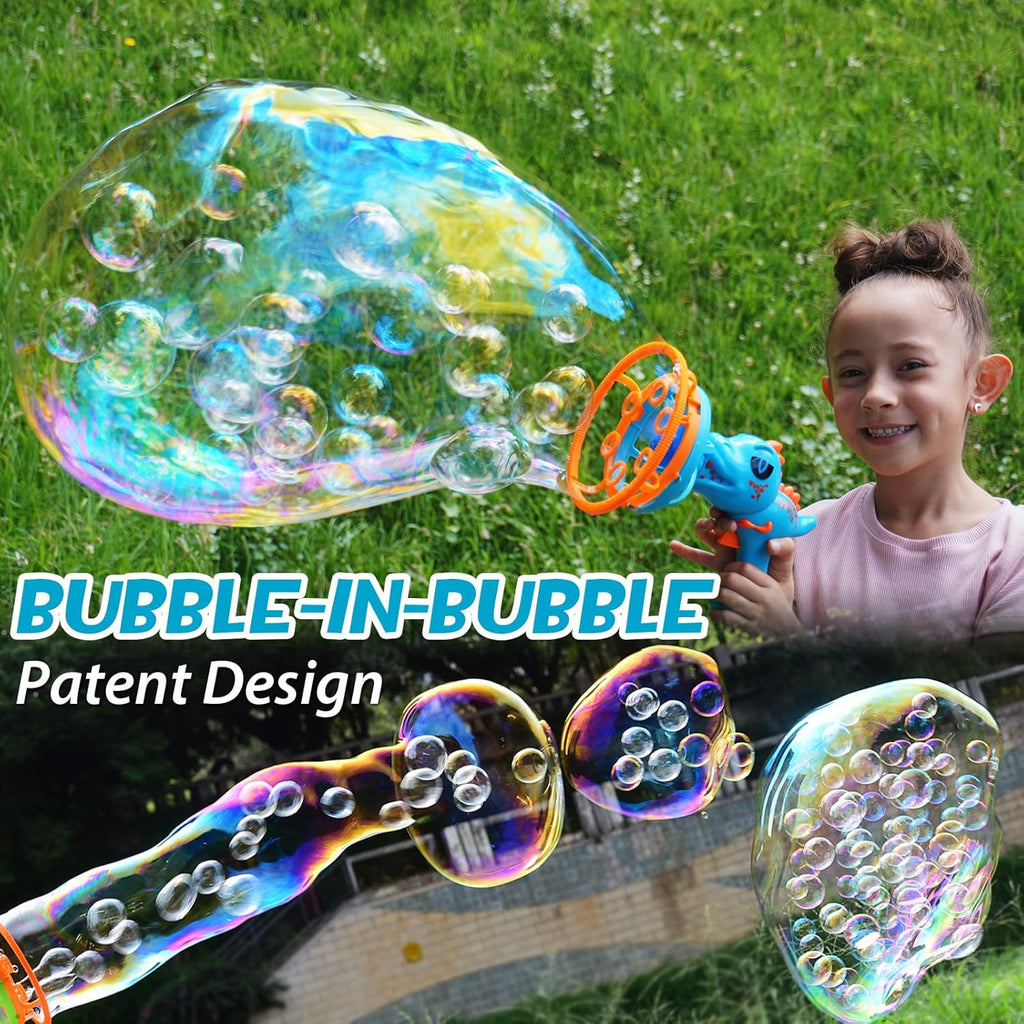 Dinosaur Bubble Machine Gun for Kids