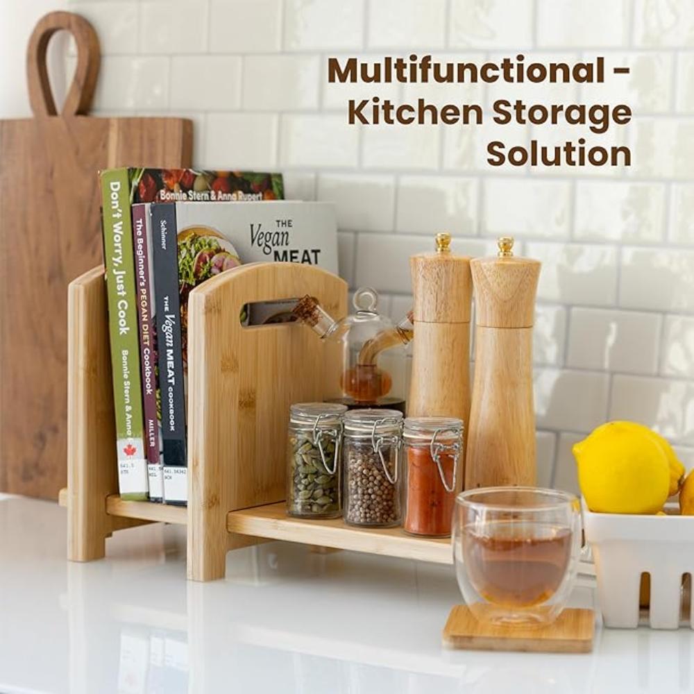 Adjustable Desktop Bookshelf