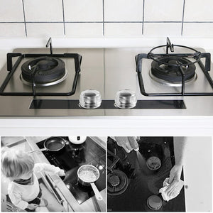 2 PCs Transparent Gas Stove Knob Cover